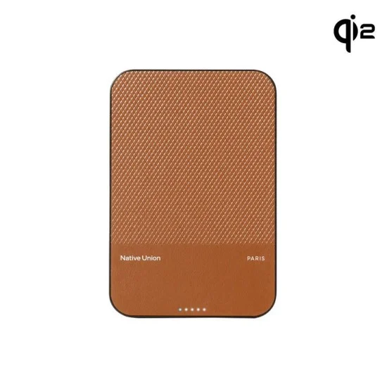 Native union (re)classic power bank 5000mah qi2 _ Tan